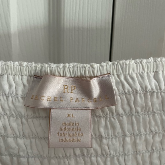 Rachel Parcell white faux corset top with puffed sleeves - Picture 3 of 3